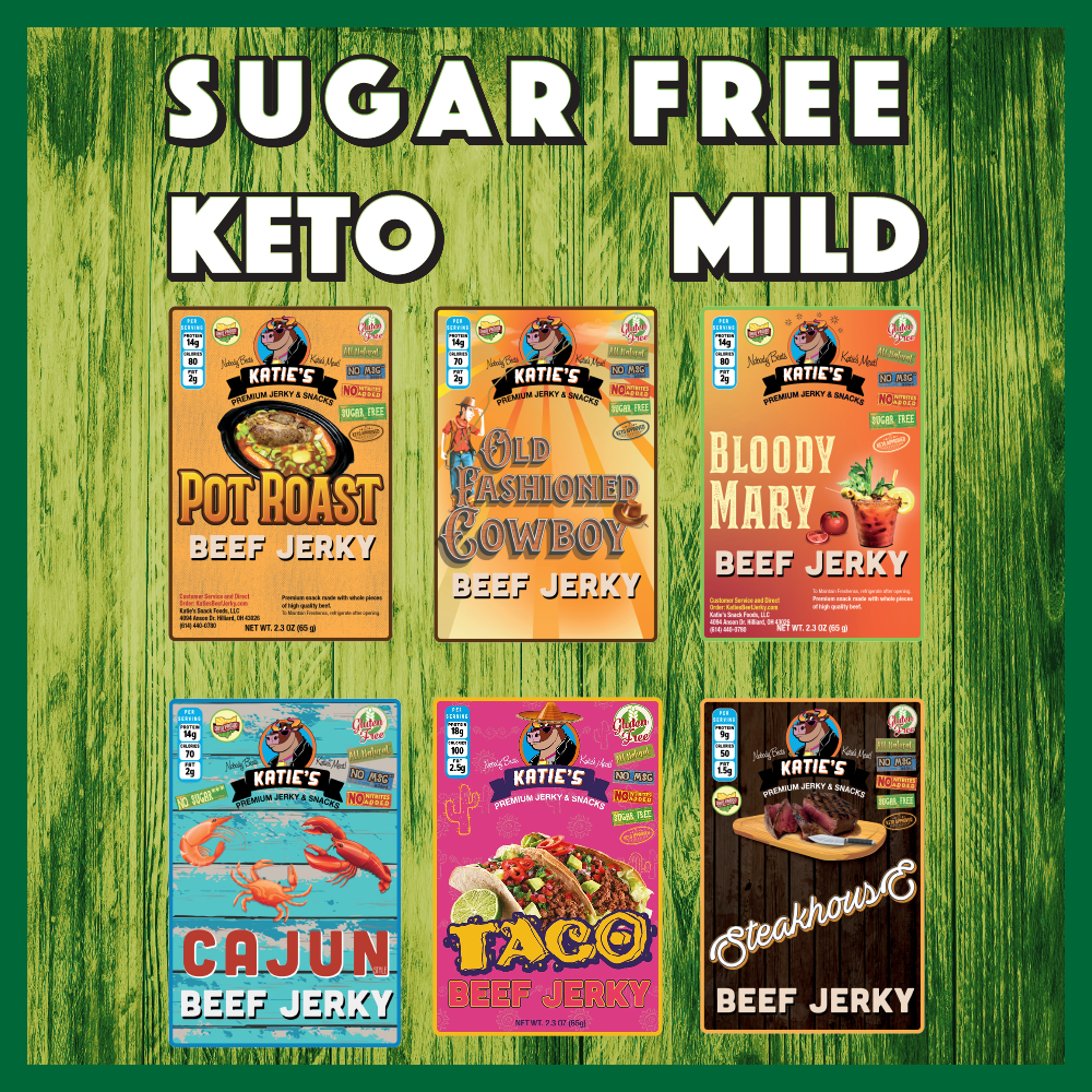 Mild Keto Sugar Free Beef Jerky Variety Pack