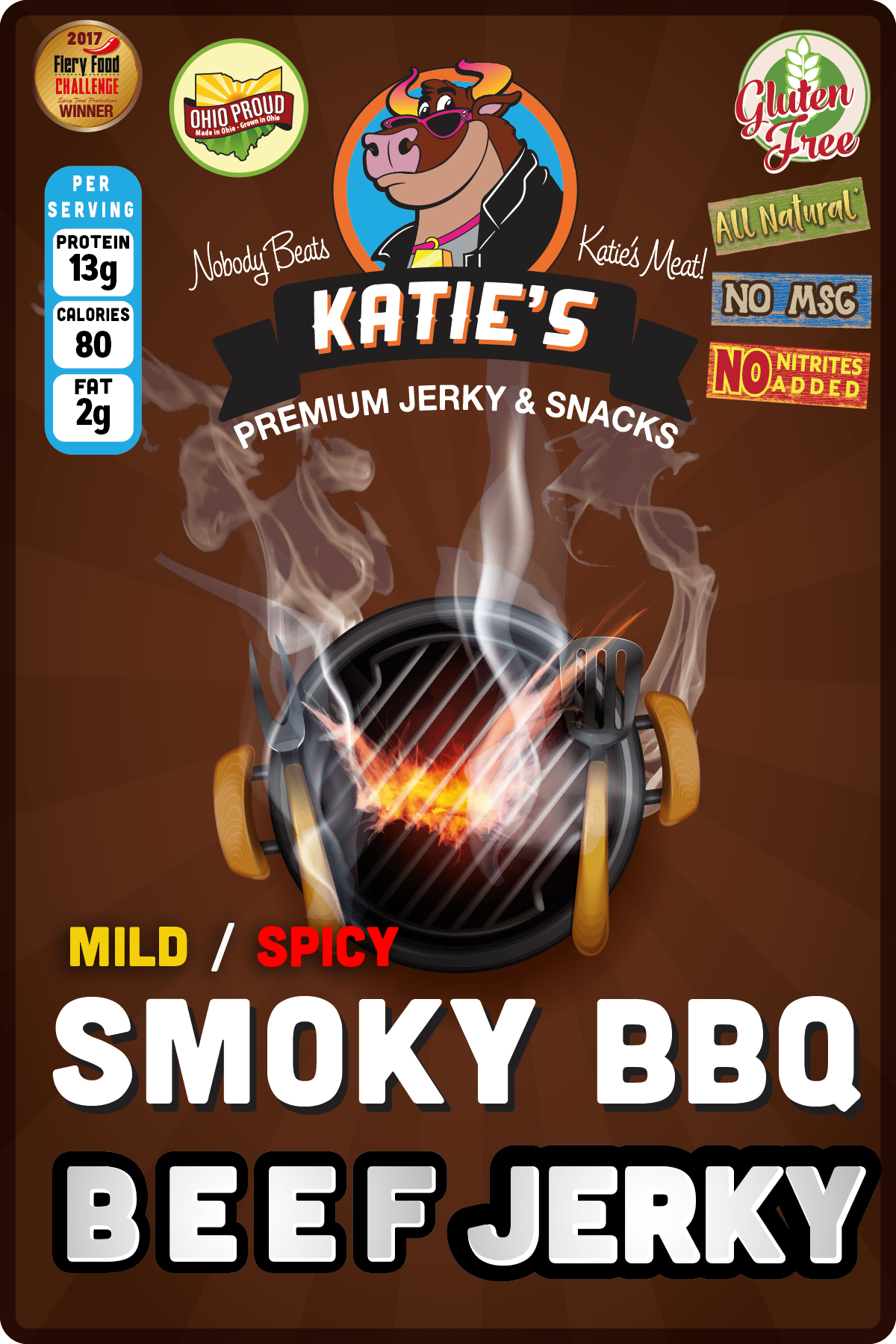 Smoky BBQ Beef Jerky - mild or spicy