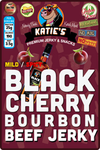 Black Cherry Bourbon Beef Jerky - mild or spicy
