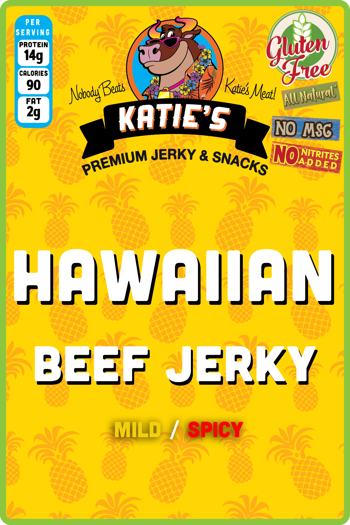 Hawaiian Beef Jerky - mild or spicy