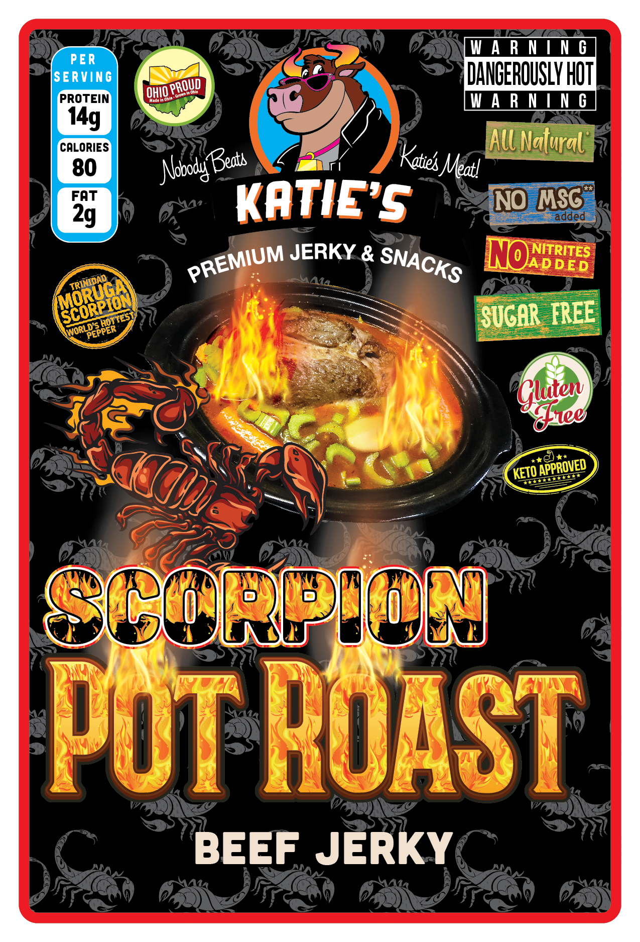 Pot Roast Beef Jerky - Mild, Spicy, or Super Hot