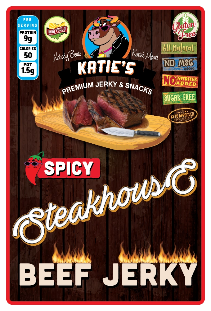 Steakhouse Beef Jerky, mild or spicy