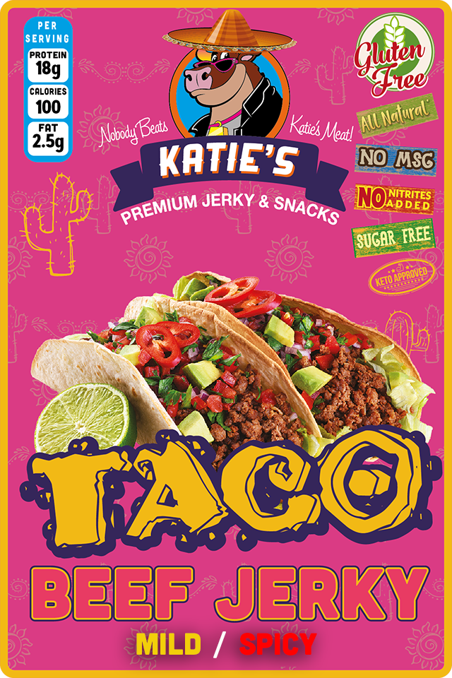 Taco Beef Jerky, shell not included! mild or spicy
